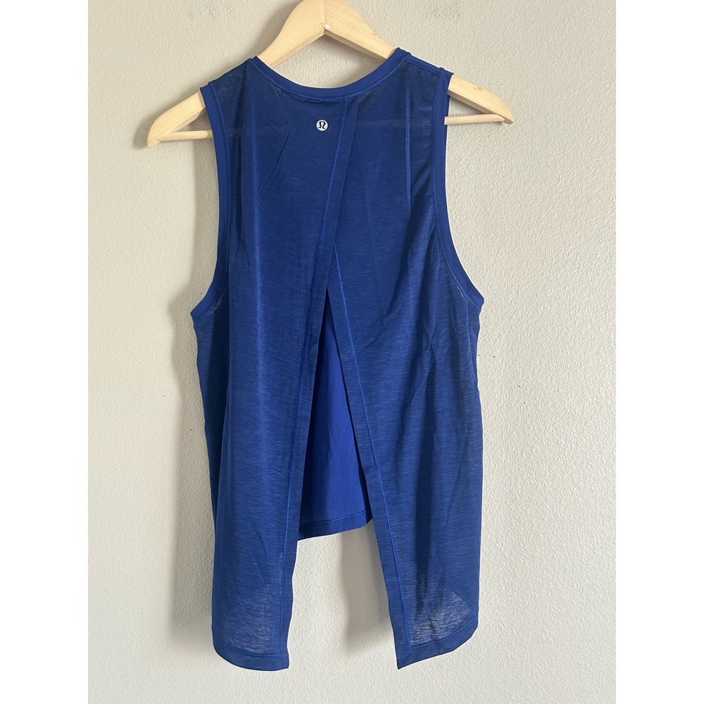 NWOT Lululemon Popular Larkspur Blue In the Open Tank 4 X-2
